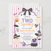 Zwei spooky Geist Halloween 2. Geburtstag Einladung (Vorderseite)