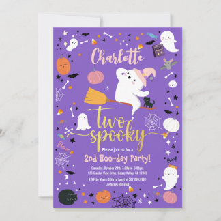 Zwei Spooky Girl 2. Geburtstag Halloween-Party