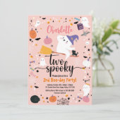 Zwei Spooky Girl 2. Geburtstag Halloween-Party (Stehend Vorderseite)