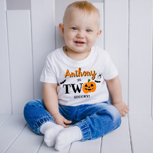 Zwei Spooky Halloween 2. Geburtstag Baby T-shirt