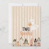 Zwei Spooky Halloween 2. Geburtstag Einladung (Rückseite)