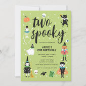 Zwei Spooky Halloween Einladung (Vorderseite)