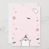 Zwei Spooky Halloween Girl 2. Geburtstag Einladung (Rückseite)