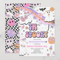 Zwei Spooky Halloween Groovy Ghost 2. Geburtstag