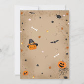 Zwei Spooky Halloween Niedlich Ghost 2. Geburtstag Einladung (Rückseite)