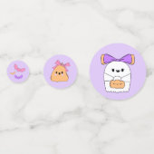 Zwei Spooky Halloween-Tisch Confetti Konfetti (Rückseiten)