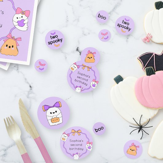 Zwei Spooky Halloween-Tisch Confetti Konfetti