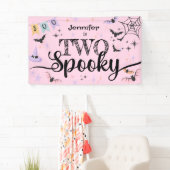 ZWEI Spooky Niedlich Ghost Pink Halloween 2. Gebur Banner (Insitu)