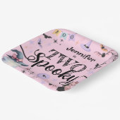 ZWEI Spooky Niedlich Ghost Pink Halloween 2. Gebur Pappteller (Gewinkelt)