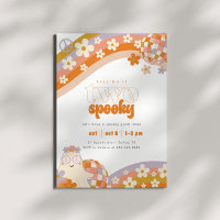 Zwei Spooky | Retro Groovy Boho Girls 1. Geburtsta