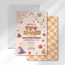 Zwei Spooky zum Geburtstag Einladung