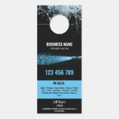 Zwei Sprachen Druck waschen Power Waschabdeckung Türanhänger (Vorderseite)