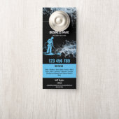 Zwei Sprachen Druck waschen Power Waschabdeckung Türanhänger (Auf Knauf)