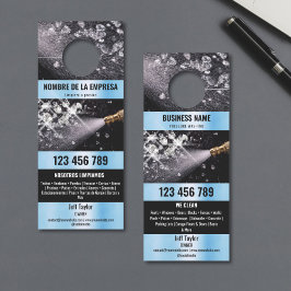 Zwei Sprachen Druck waschen Power Waschabdeckung Türanhänger