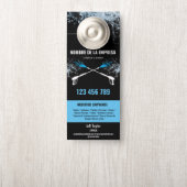 Zwei Sprachen Druck waschen Power Waschabdeckung Türanhänger (Auf Knauf)