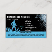 Zwei Sprachen Druck waschen Power Waschabdeckung Visitenkarte (Rückseite)