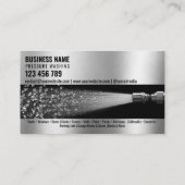 Zwei Sprachen Druck waschen Power Waschabdeckung Visitenkarte (Rückseite)