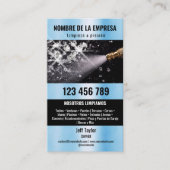 Zwei Sprachen Druck waschen Power Waschabdeckung Visitenkarte (Vorderseite)