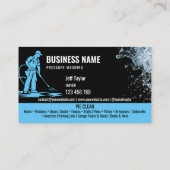 Zwei Sprachen Druck waschen Power Waschabdeckung Visitenkarte (Rückseite)