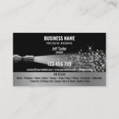 Zwei Sprachen Druck waschen Power Waschabdeckung Visitenkarte (Rückseite)