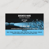 Zwei Sprachen Druck waschen Power Waschabdeckung Visitenkarte (Rückseite)