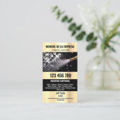 Zwei Sprachen Druck waschen Power Waschabdeckung Visitenkarte (Stehend Vorderseite)