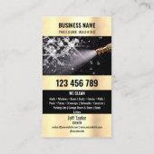 Zwei Sprachen Druck waschen Power Waschabdeckung Visitenkarte (Rückseite)