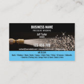 Zwei Sprachen Druck waschen Power Waschabdeckung Visitenkarte (Rückseite)