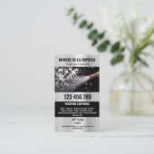 Zwei Sprachen Druck waschen Power Waschabdeckung Visitenkarte (Stehend Vorderseite)