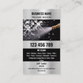 Zwei Sprachen Druck waschen Power Waschabdeckung Visitenkarte (Rückseite)