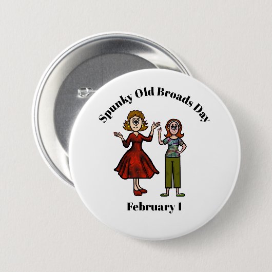Zwei Spunky Old Broads Button (Vorne & Hinten)