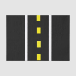 Zwei Spurenpapiere (schwarz, weiß und gelb) Seidenpapier