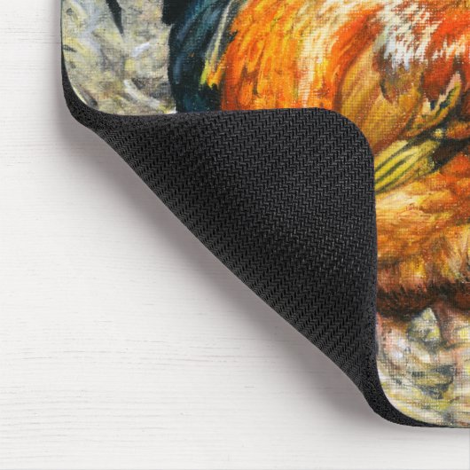 Zwei Stallroster Mousepad (Ecke)