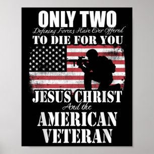 Zwei starben für euch Jesus und der amerikanische Poster