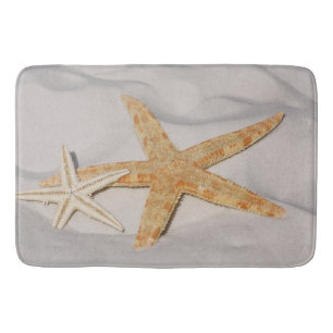Zwei Starfish im Sand Badematte