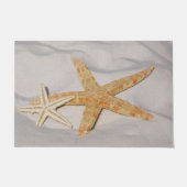 Zwei Starfish im Sand groß Fußmatte (Vorderseite)