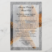 Zwei Starfish in Sand, Beach Flyer oder Programm (Vorne)