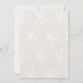 Zwei Starfish Mr. und Mrs. Couples Dusche Einladun Einladung (Rückseite)