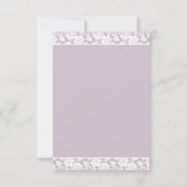 Zwei Stargazer Lilies Hochzeit Einladung (Rückseite)