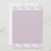 Zwei Stargazer Lilies Wedding Invitation Set Einladung (Rückseite)