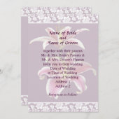 Zwei Stargazer Lilies Wedding Invitation Set Einladung (Vorne/Hinten)