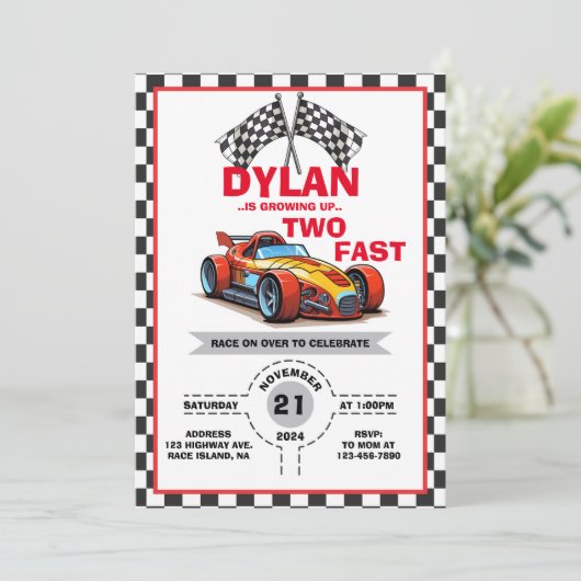 Zwei Starter-Einladung Einladung (Stehend Vorderseite)