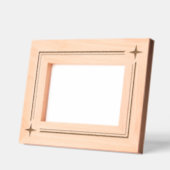 Zwei Sterne einfach Minimalistisches Design Geätzte Rahmen (Links)