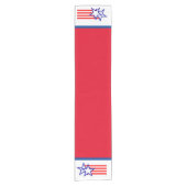 Zwei Sterne Kurzer Tischläufer (Vorderseite)