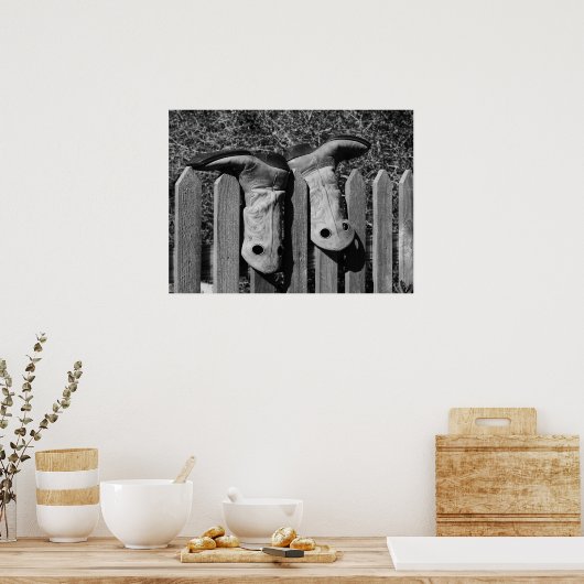 Zwei Stiefel Poster (Küche)