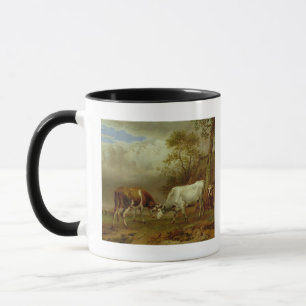 Zwei Stiere mit verschlossenen Hörnern, 1653 Tasse