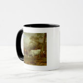 Zwei Stiere mit verschlossenen Hörnern, 1653 Tasse (Vorderseite Links)