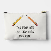 Zwei Stifte sind mächtiger als ein Stift Zubehörtasche (Rückseite)