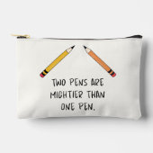 Zwei Stifte sind mächtiger als ein Stift Zubehörtasche (Vorderseite)