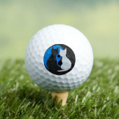 Zwei stilisierte Katzen Golfball (Insitu T-Shirt)